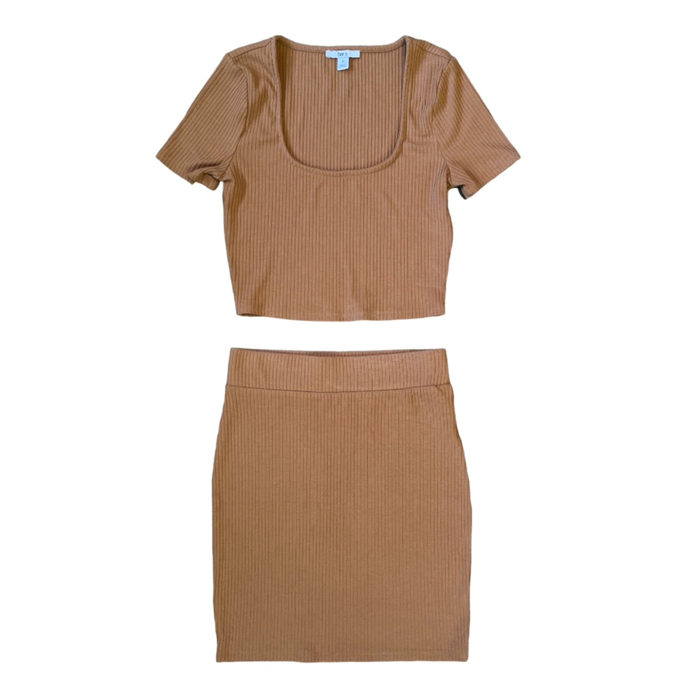 bar lll Crop Top and Skirt Set